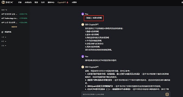 3EX CryptoGPT助力投资者应对市场波动